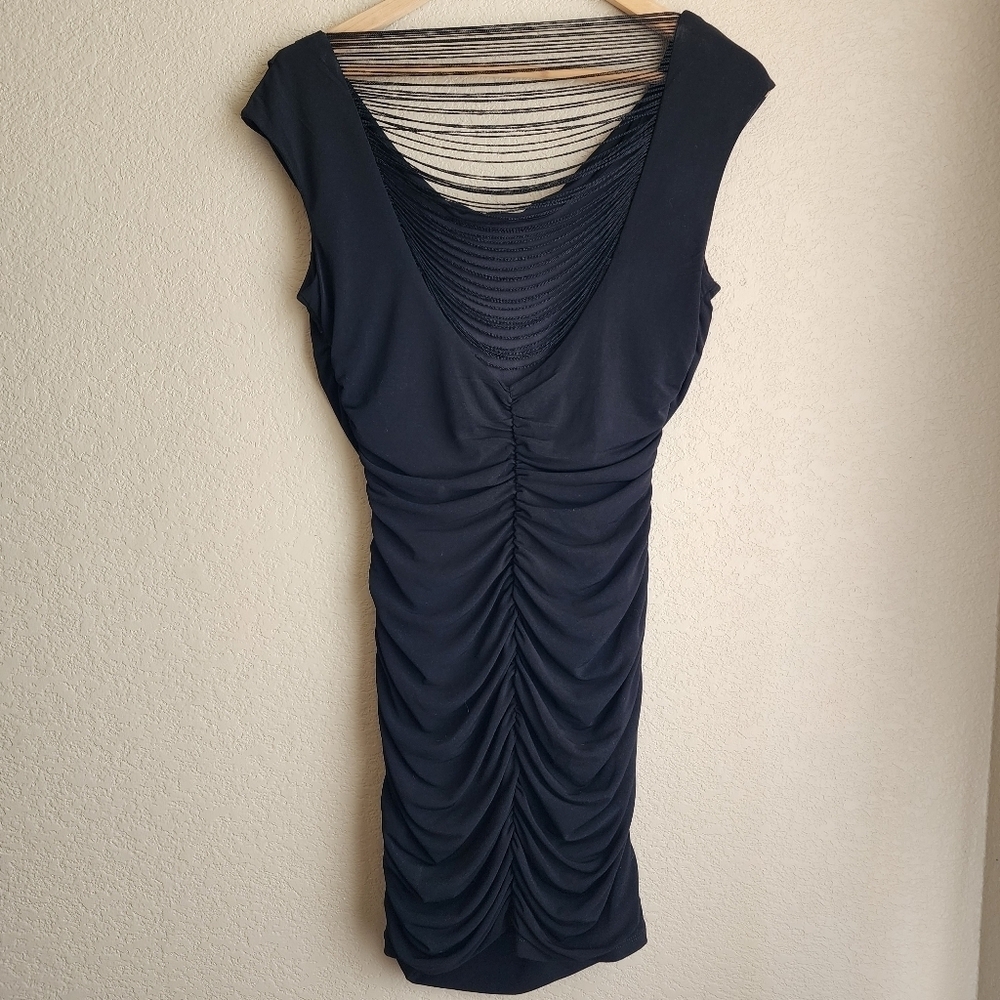 BCX Black sleeveless open back cocktail dress Size M - Picture 2 of 8